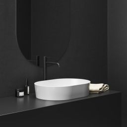 Ravak Moon 2 umywalka 56x40 cm nablatowa owalna biała XJN01300002