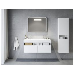 Ravak Natural Duo 1200 umywalka 120x45 cm ścienna biała XJO01212000