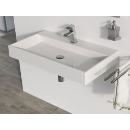 Ravak Natural umywalka 80x45 cm prostokątna meblowa biała XJO01280000