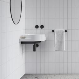 Ravak Yard umywalka 45x45 cm półokrągła ścienna biała XJX01045000