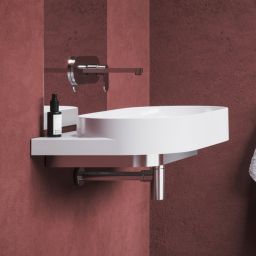 Ravak Yard umywalka 80,5x50 cm półokrągła biała XJX01080000