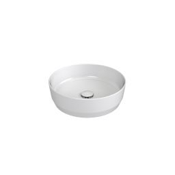 Ravak Zeta Slim umywalka 40x40 cm okrągła nablatowa biała XJX01140007