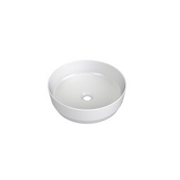 Ravak Zeta Slim umywalka 40x40 cm okrągła nablatowa biała XJX01140007