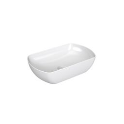 Ravak Uni umywalka 50x31 cm owalna nablatowa biała XJX01150004