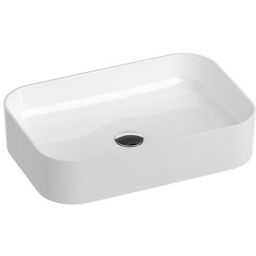 Ravak Ceramic Slim R umywalka 55x37 cm nablatowa prostokątna biała XJX01155002