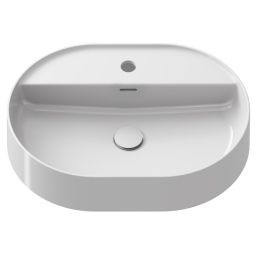 Ravak Ceramic O umywalka 55x40 cm owalna nablatowa biała XJX01155003