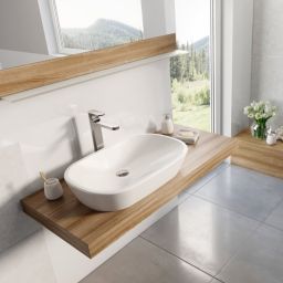 Ravak Ceramic O umywalka 60x40 cm nablatowa biała XJX01160001