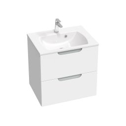 Ravak Classic II Slim umywalka 60x45 cm prostokątna ścienna-meblowa biała XJX01160004