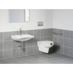 Ravak Safe umywalka 63,8x49 cm ścienna dla niepełnosprawnych biała XJX01160006