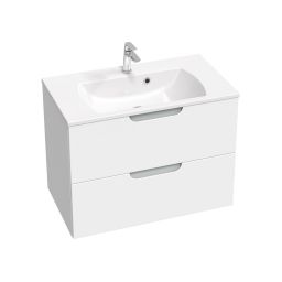 Ravak Classic II Slim umywalka 80x45 cm prostokątna ścienna-meblowa biała XJX01180001