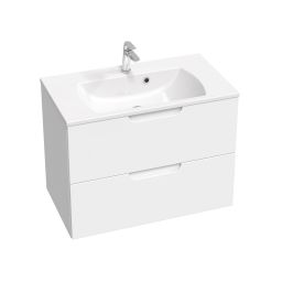 Ravak Classic II Slim umywalka 80x45 cm prostokątna ścienna-meblowa biała XJX01180001