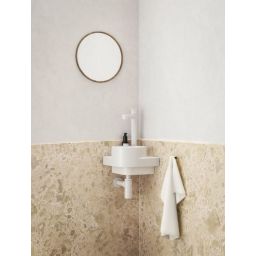 Ravak Yard umywalka 28x28 cm narożna nablatowa biała XJX01228000