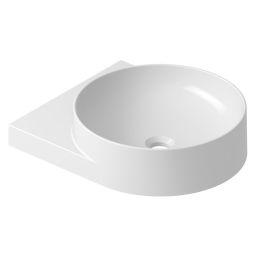 Ravak Yard umywalka 50x40,5 cm półokrągła nablatowa biała XJX01240002