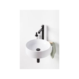 Ravak Yard umywalka 50x40,5 cm półokrągła nablatowa biała XJX01240002