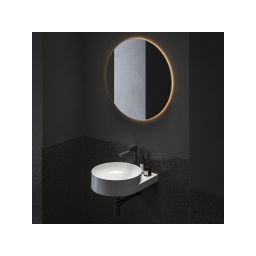 Ravak Yard umywalka 50x40,5 cm półokrągła nablatowa biała XJX01240002