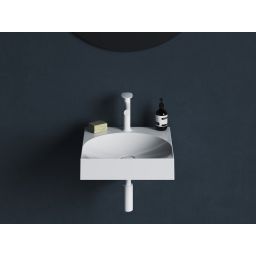 Ravak Lite umywalka 45x45 cm kwadratowa ścienna biała XJX01245002