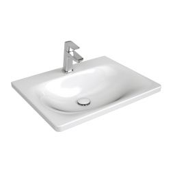 Ravak Balance umywalka 60x46,5 cm meblowa prostokątna biała XJX01260000