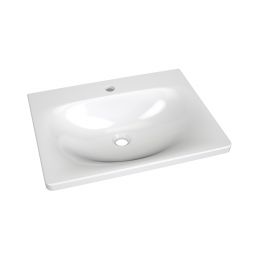 Ravak Balance umywalka 60x46,5 cm meblowa prostokątna biała XJX01260000