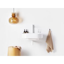 Ravak Yard umywalka 60,5x50 cm półokrągła ścienna biała XJX01260002