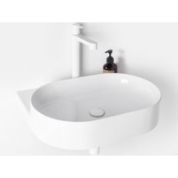 Ravak Yard umywalka 60,5x50 cm półokrągła ścienna biała XJX01260002