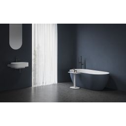 Ravak Yard umywalka 60,5x50 cm półokrągła ścienna biała XJX01260002