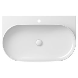 Ravak Yard umywalka 80,5x50 cm półokrągła nablatowa biała XJX01280002