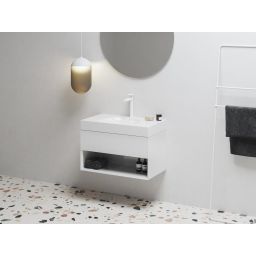 Ravak Lite umywalka 80x45 cm prostokątna meblowa biała XJX01280004