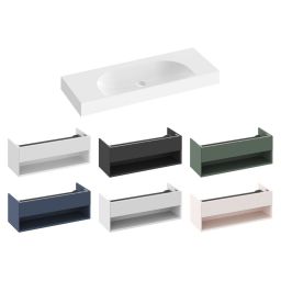 Ravak Lite umywalka 120x45 cm prostokątna meblowa biała XJX01312000