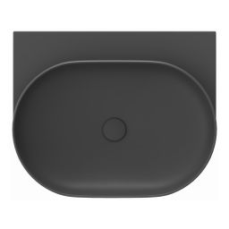 Ravak Yard umywalka 60,5x50 cm półokrągła ścienna antracyt XJX03060000
