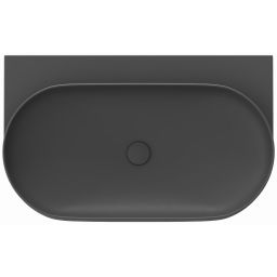 Ravak Yard umywalka 80,5x50 cm półokrągła ścienna antracyt XJX03080000