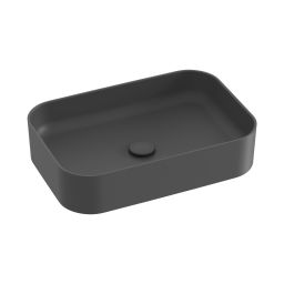 Ravak Ceramic umywalka 55x37 cm prostokątna nablatowa antracyt XJX03155003