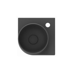 Ravak Yard umywalka 28x28 cm półokrągła ścienna antracyt XJX03228000