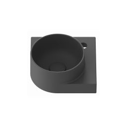 Ravak Yard umywalka 28x28 cm półokrągła ścienna antracyt XJX03228000