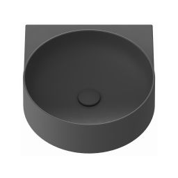 Ravak Yard umywalka 50x40,5 cm półokrągła ścienna antracyt XJX03240002
