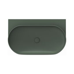 Ravak Yard umywalka 80,5x50 cm półokrągła ścienna grey green XJX08080000