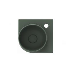 Ravak Yard umywalka 28x28 cm półokrągła ścienna grey green XJX08228000