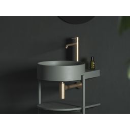 Ravak Yard umywalka 50x40,5 cm półokrągła ścienna Green Grey XJX08240000