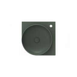 Ravak Yard umywalka 45x45 cm półokrągła ścienna grey green XJX08245000