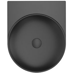 Ravak Yard umywalka 50x40,5 cm półokrągła ścienna czarna XJX0D040000