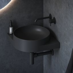 Ravak Yard umywalka 45x45 cm narożna czarna XJX0D045000