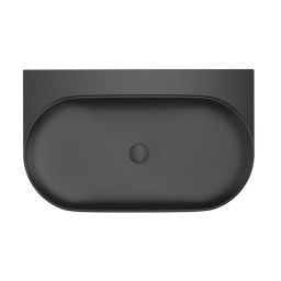 Ravak Yard umywalka 80,5x50 cm półokrągła czarna XJX0D080000