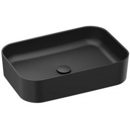 Ravak Ceramic umywalka 55x37 cm prostokątna nablatowa czarna XJX0D155001