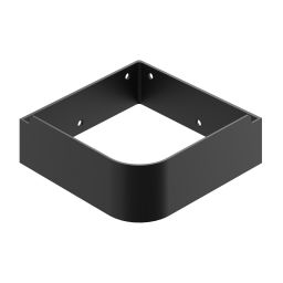 Ravak Yard umywalka 28x28 cm narożna ścienna czarna XJX0D228000