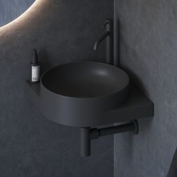 Ravak Yard umywalka 45x45 cm narożna czarna XJX0D245000