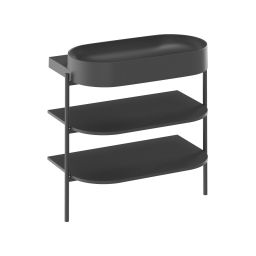 Ravak Yard umywalka 80,5x50 cm owalna meblowa czarna XJX0D280002