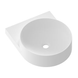 Ravak Yard umywalka 50x40 cm półokrągła ścienna biały mat XJX0E040000