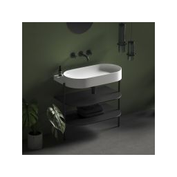 Ravak Yard umywalka 80,5x50 cm półokrągła biały mat XJX0E080000