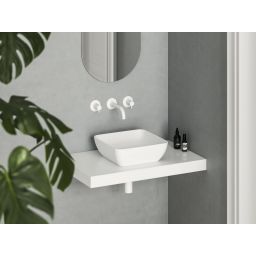 Ravak Uni Slim umywalka 38x38 cm kwadratowa nablatowa biały mat XJX0E138000