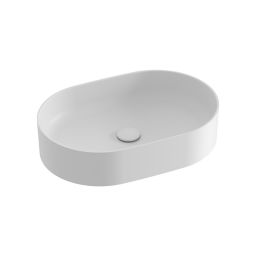 Ravak Ceramic umywalka 55x37 cm owalna nablatowa biała XJX0E155000