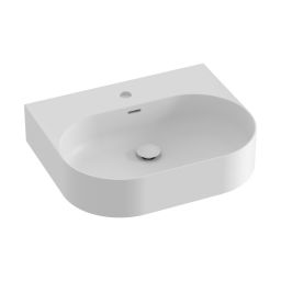 Ravak Ceramic O Slim Wall N umywalka 55,3x45,2 cm prostokątna ścienna biały mat XJX0E155003